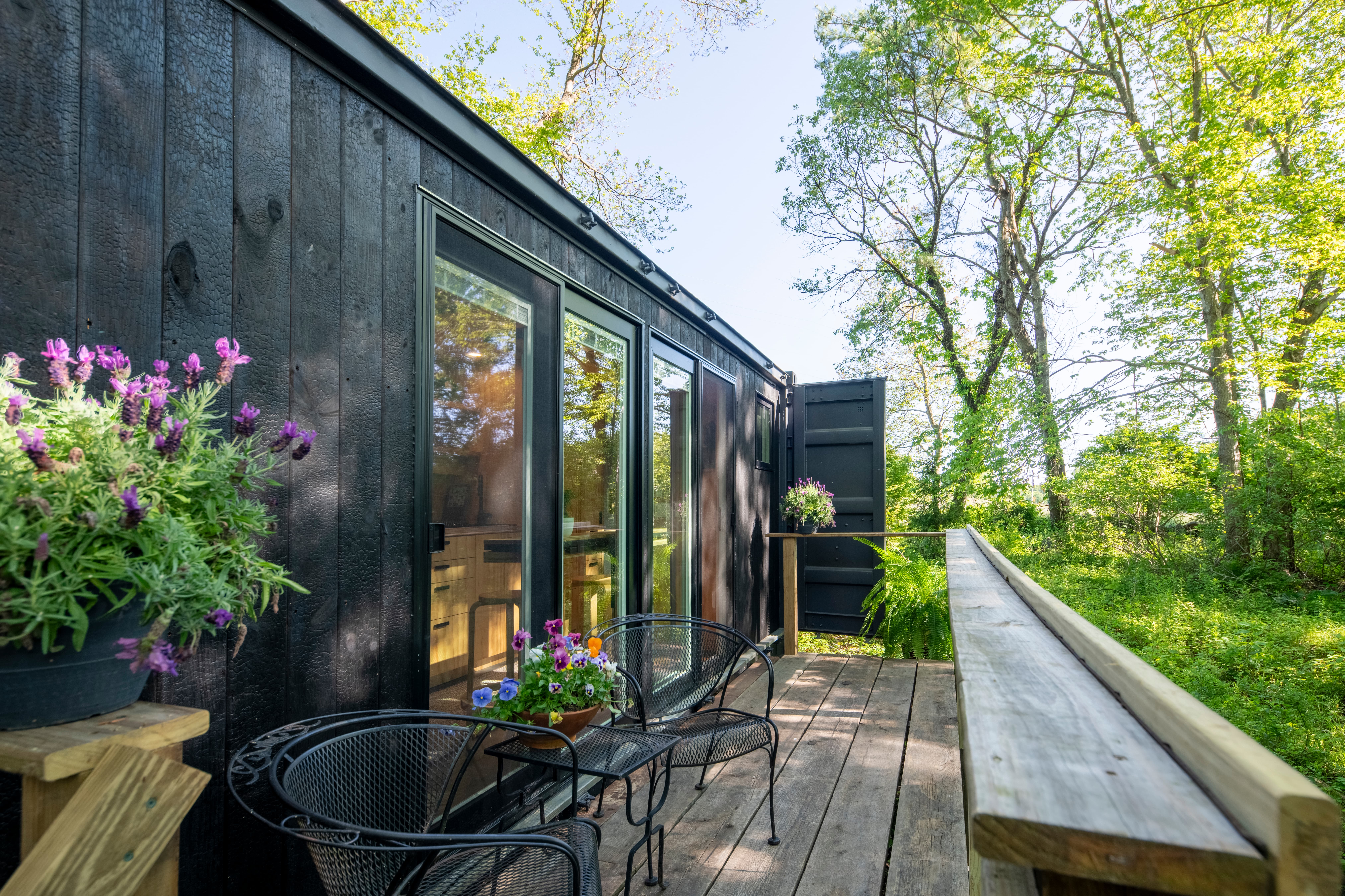 Exterior over creek