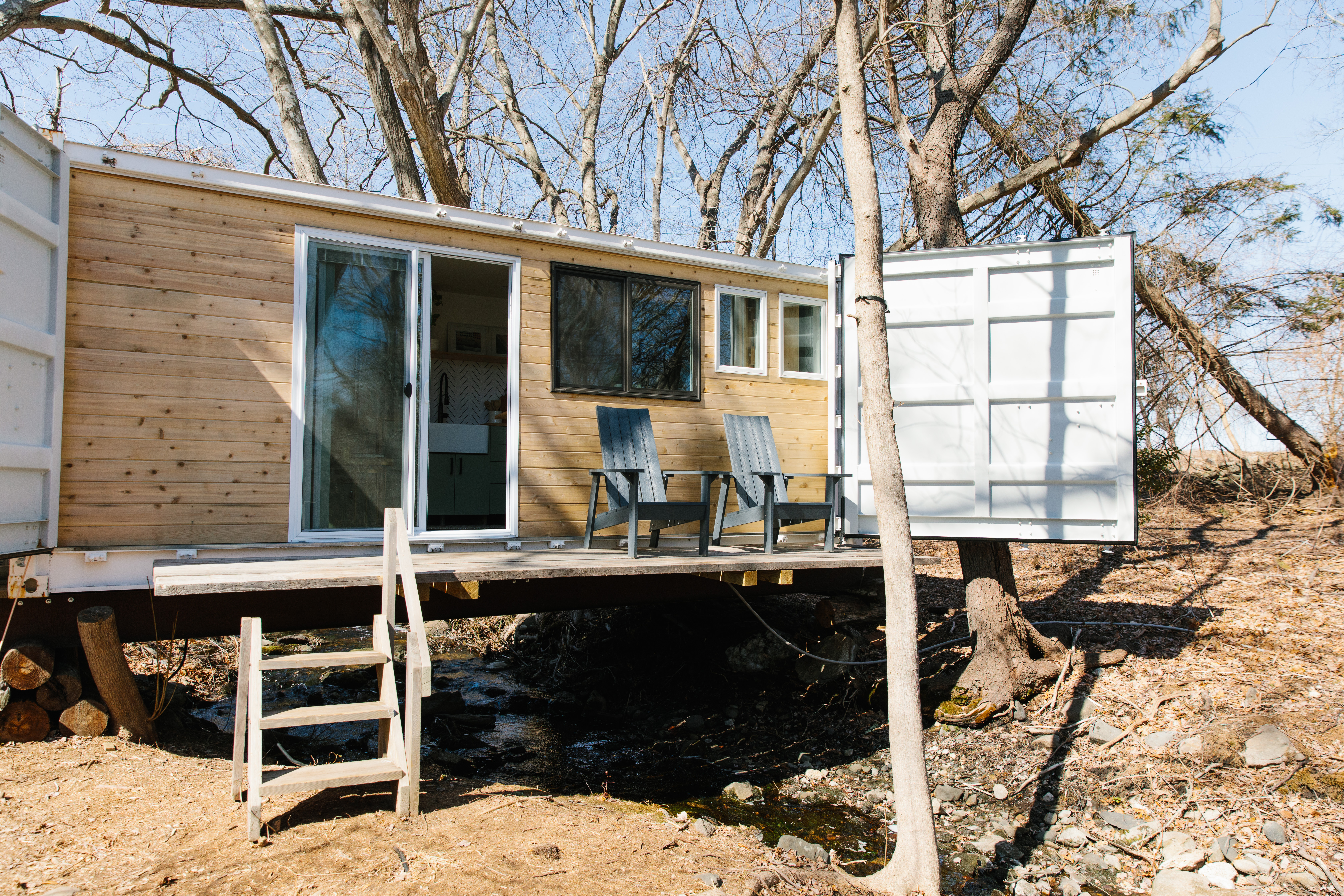 Exterior over creek