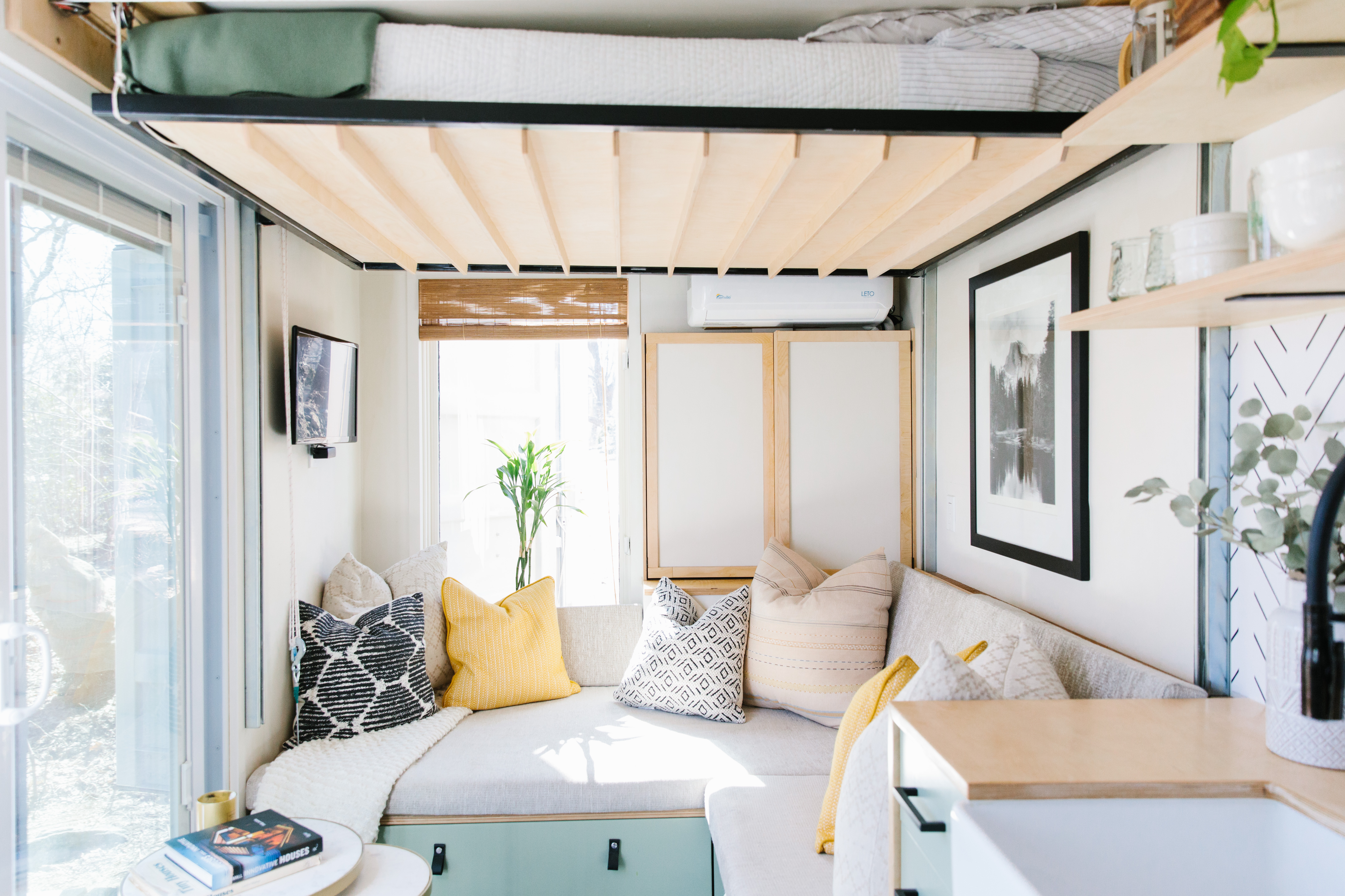 Murphy bed lowered